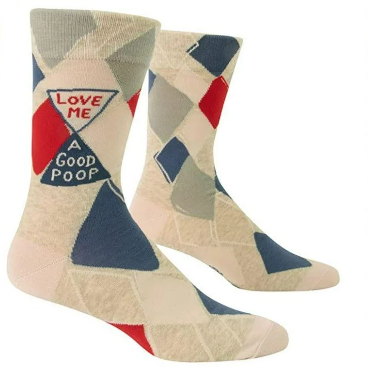 Love Me A Good Poop Men's Crew Socks