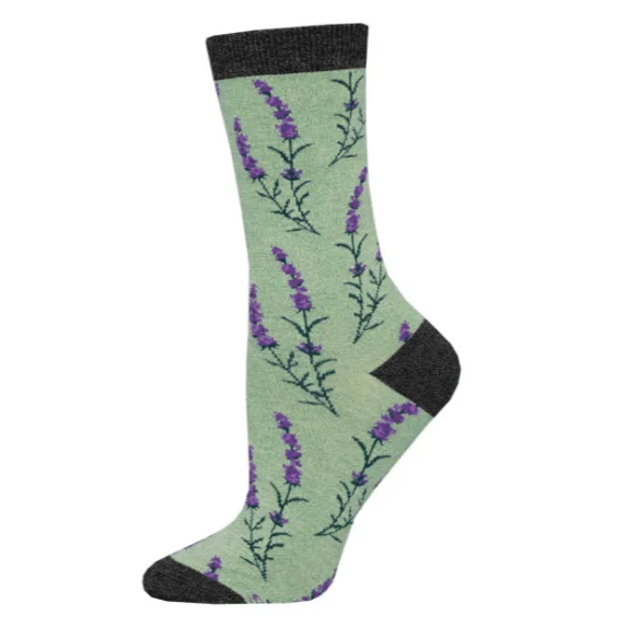 Lovely Lavender Women's Bamboo Crew Socks