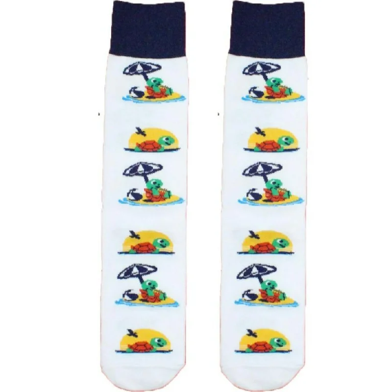 Beach Turtle Crew Sock