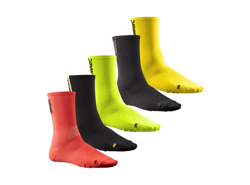 Mavic Comete Sock - Safety Yellow-Black