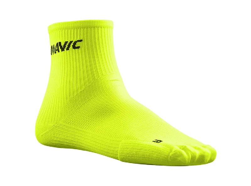 Mavic Cosmic 6" Mid Sock - Safety Yellow