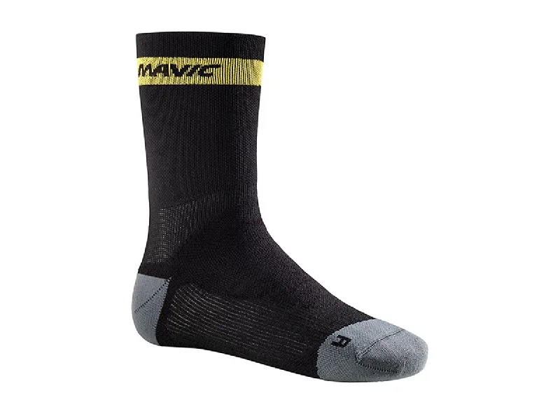 Mavic Ksyrium Elite Thermo Sock - Black-Dark Cloud