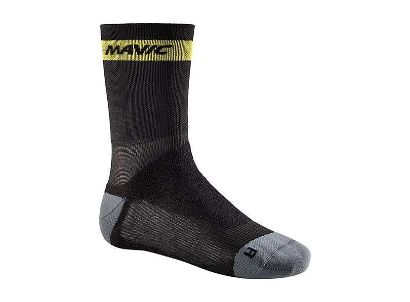 Mavic Ksyrium Pro Thermo+ Sock - Black-Dark Cloud