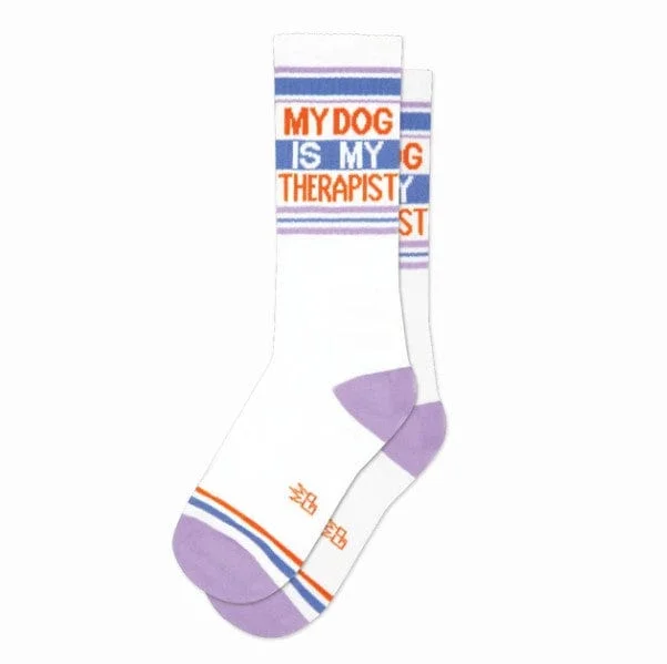 My Dog Is My Therapist Unisex Crew Socks