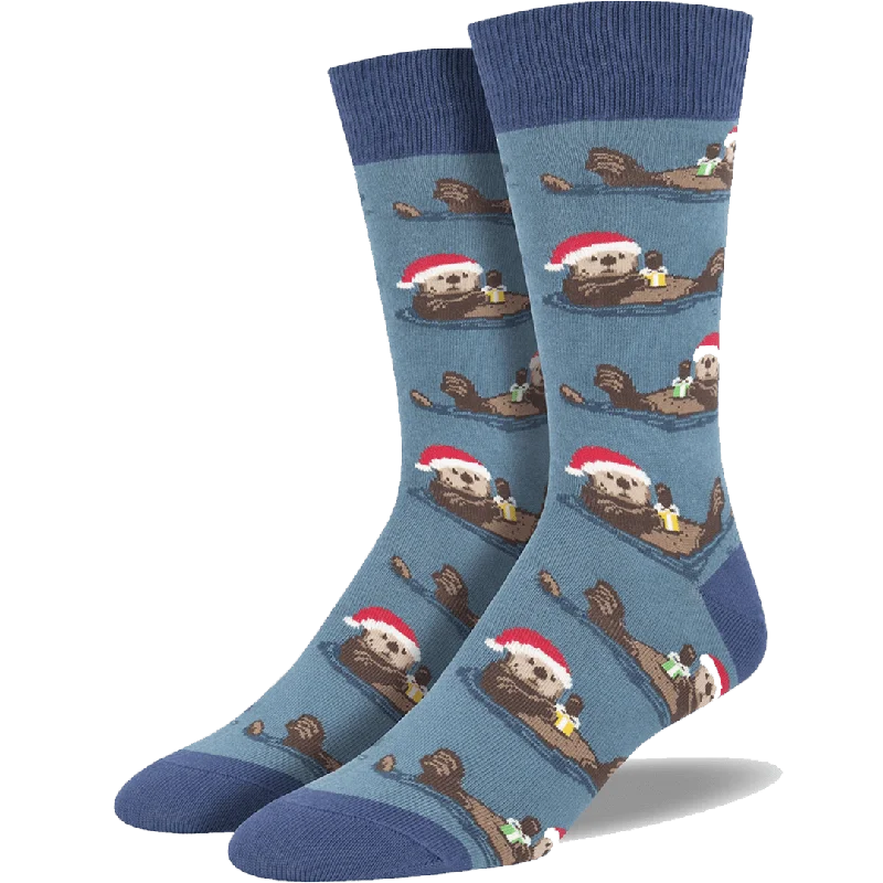 Otterly Merry Men's Crew Socks