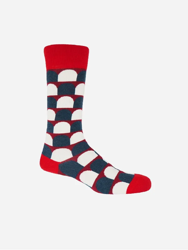 Ouse Men's Organic Cotton Socks | Red