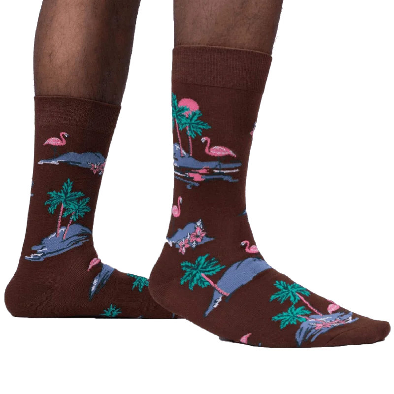 Paradise Found Men's Crew Sock