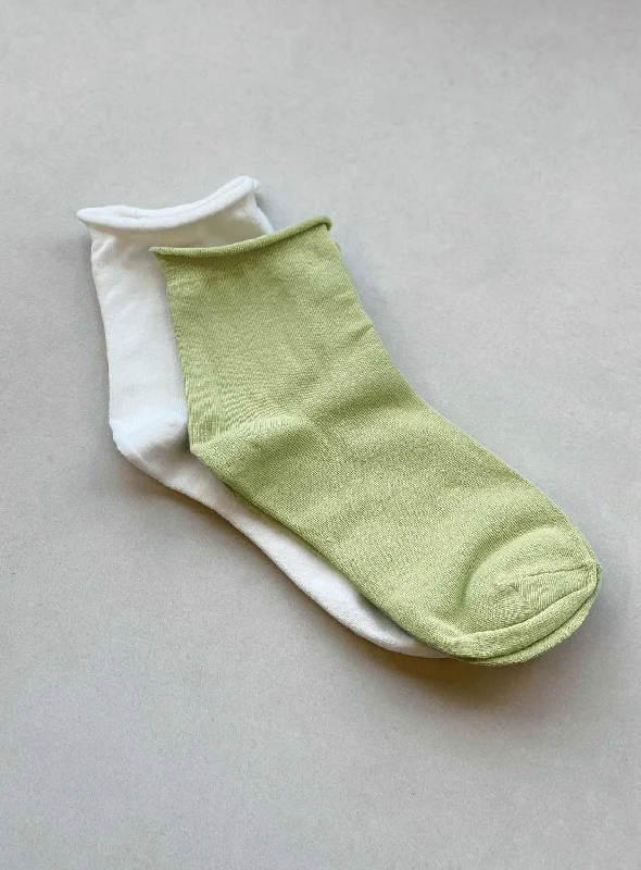 Parker Sock Pack Green / White