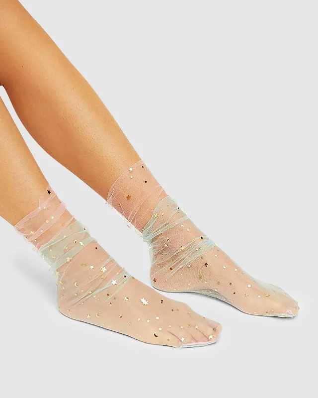 Starry Sky Tulle Socks