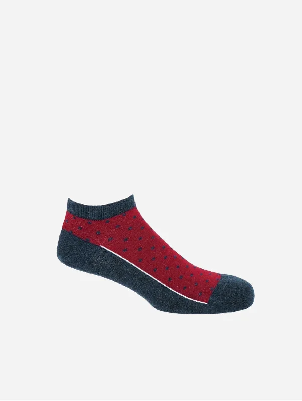 Polka Men's Organic Trainer Socks | Denim