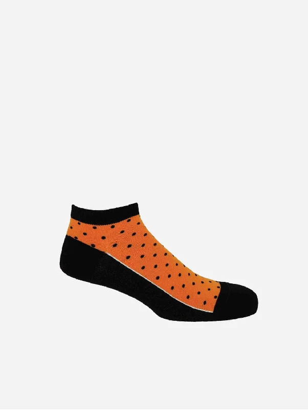 Polka Men's Organic Trainer Socks | Orange