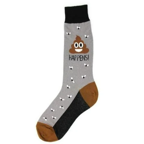 Poop Happens Men's Crew Socks