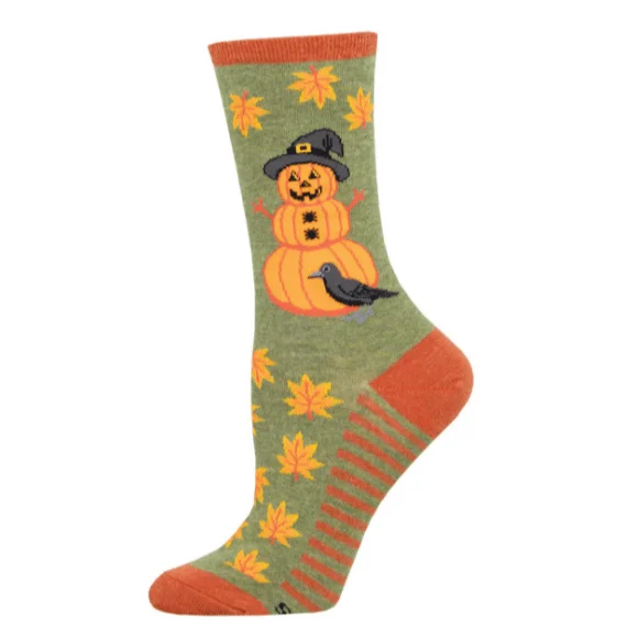 Pumpkinman Women's Crew Socks