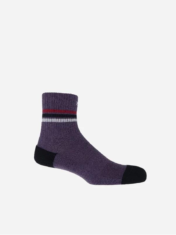 Quarter Crew Men's Organic Cotton Trainer Socks | Mauve