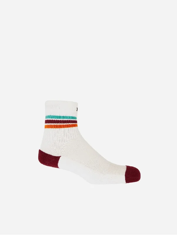 Quarter Crew Men's Organic Cotton Trainer Socks |  White