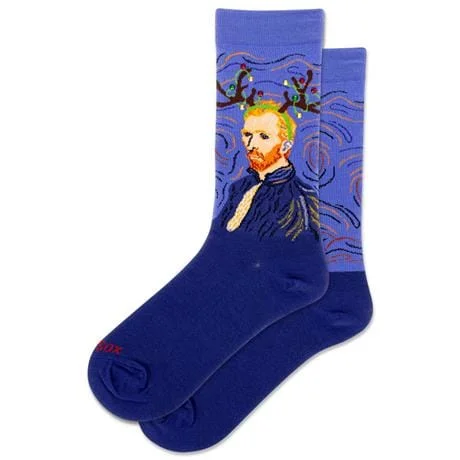 Reindeer Van Gogh Women's Crew Socks