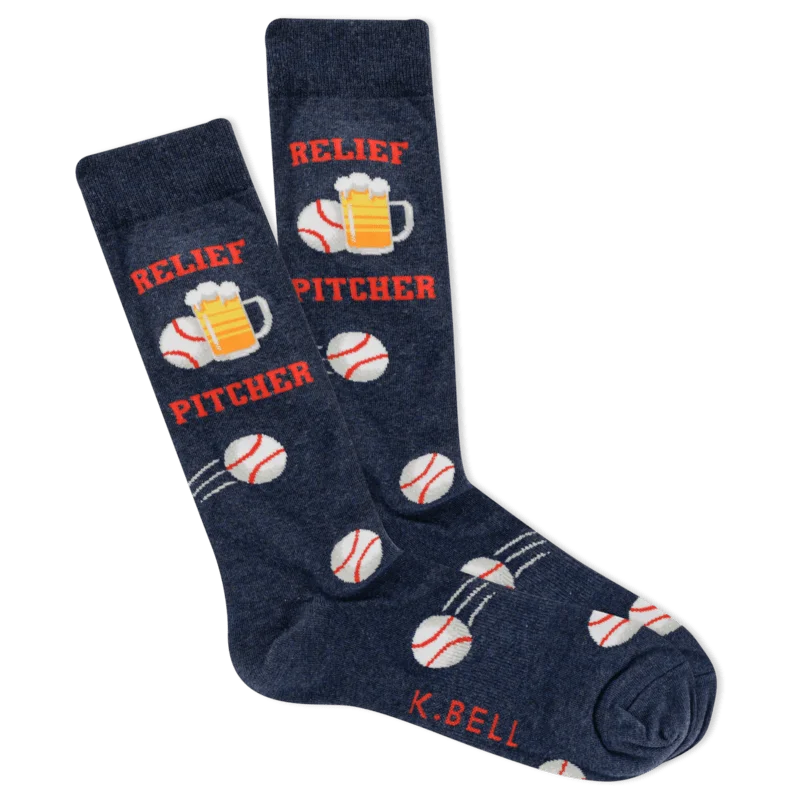 Relief Pitcher Men's Crew Sock