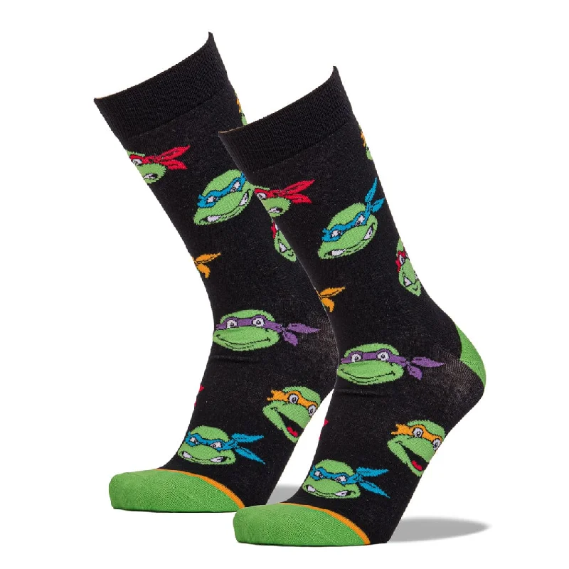 Retro Turtle Heads Men's Crew Sock