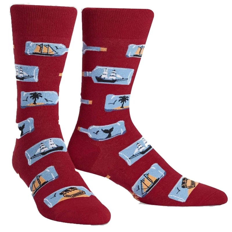 Ship in a Bottle Men's Crew Sock