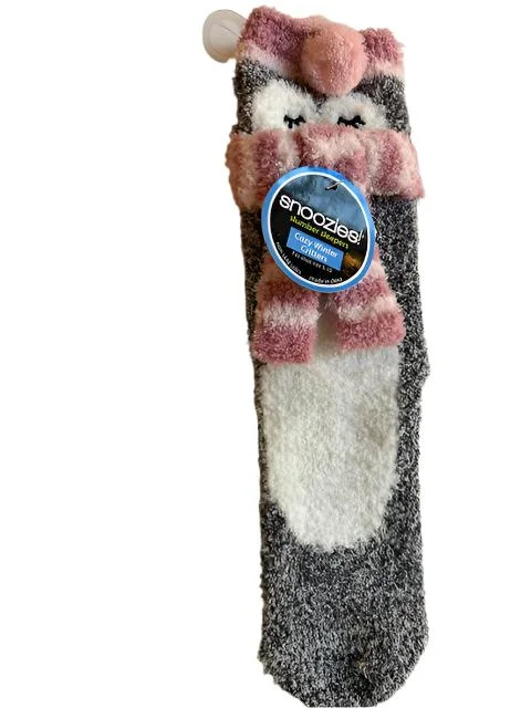 Socks-Women's-Snoozies Slumber Sleepers Christmas Winter Owl