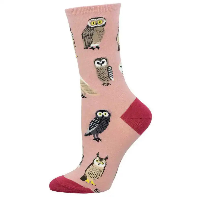 'Parliament of Owls' Women's printed socks