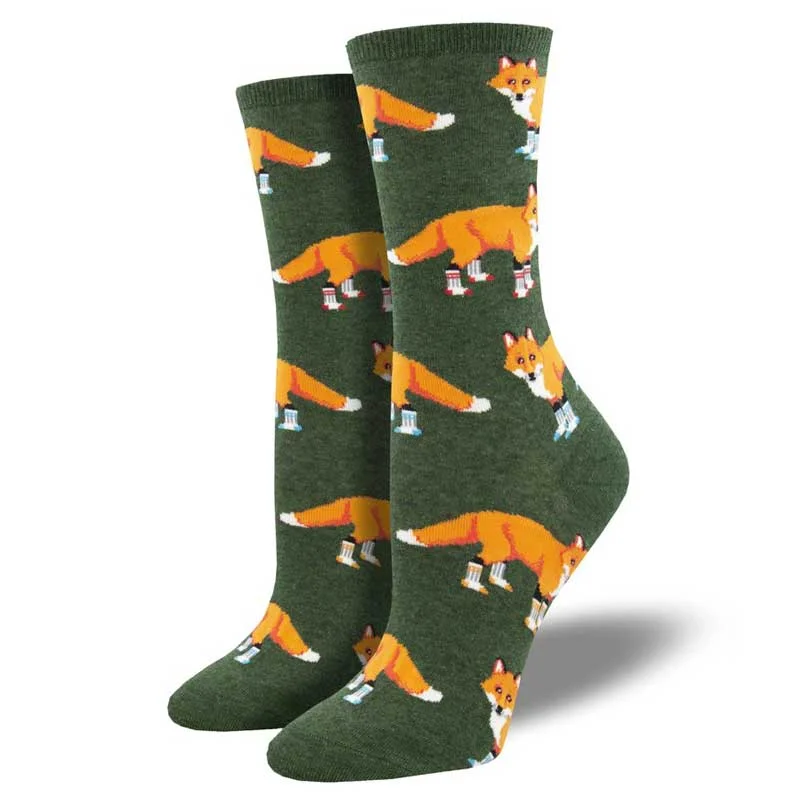 'Socksy Foxes' Women's printed socks