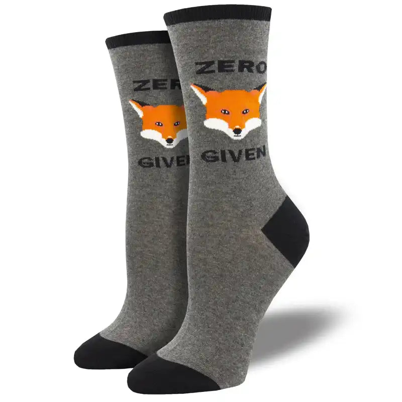 'Zero Fox Given' Women's printed socks