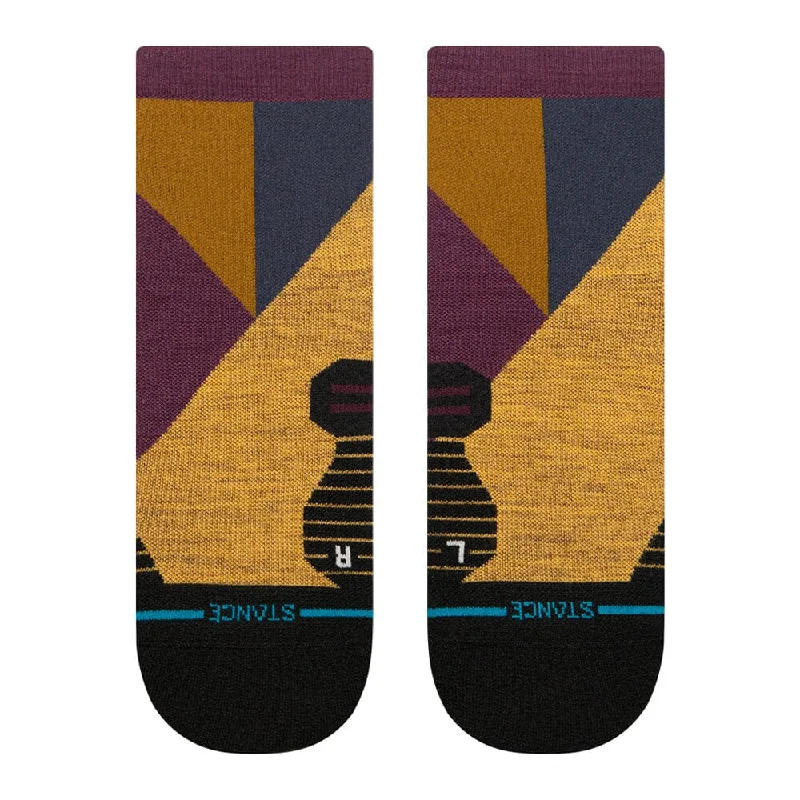 Stance Run Vertical Wool Quarter Socks