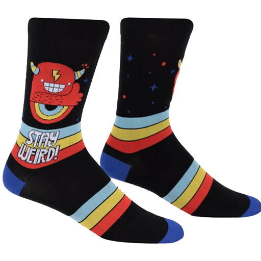 Stay Weird Men's Crew Sock