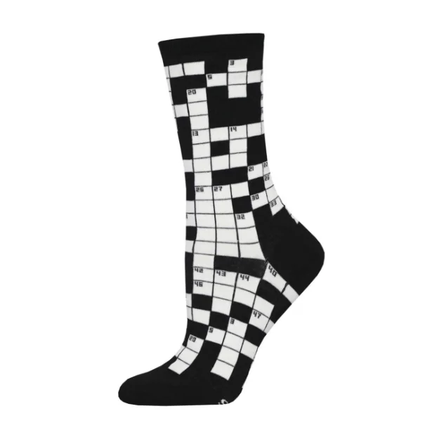 Sunday Crossword Women's Crew Socks