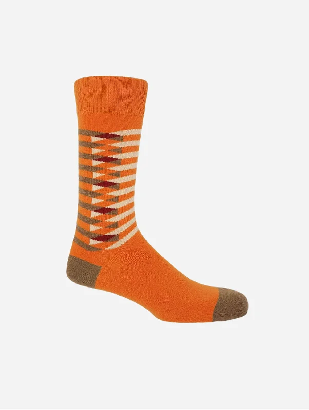 Symmetry Men's Organic Cotton Socks | Orange