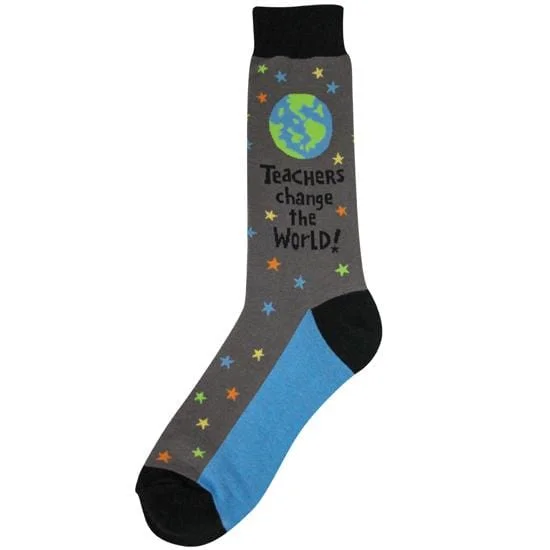 Teachers World Men's Crew Socks