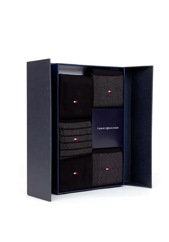 Tommy Hilfiger 5 Pairs Socks Gift Set, Black