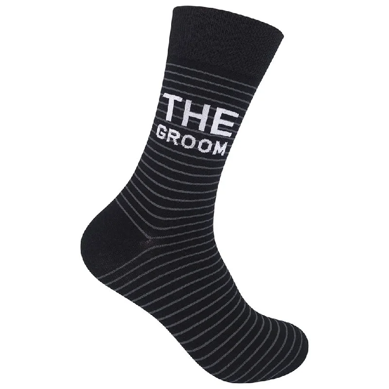 The Groom Striped Men's Crew socks