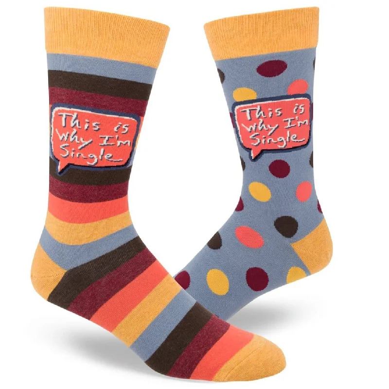 This Is Why I'm Single Men's Crew Sock