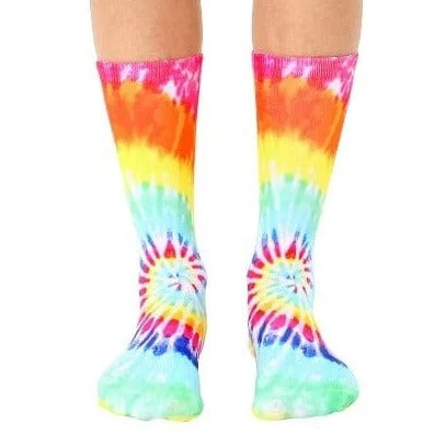 Tie Dyed Crew Socks