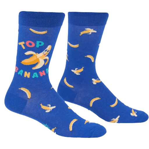 Top Banana Men's Crew Sock