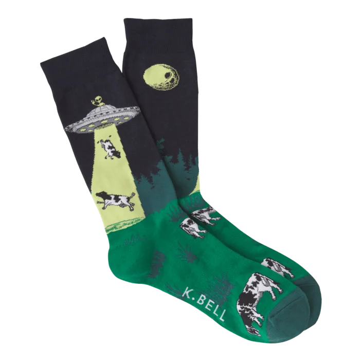 UFO Abduction Men's Crew Socks