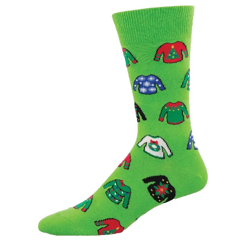 Ugly Sweaters Men's Crew Socks