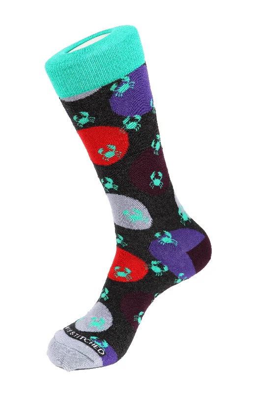 Crab Polka Dot Sock