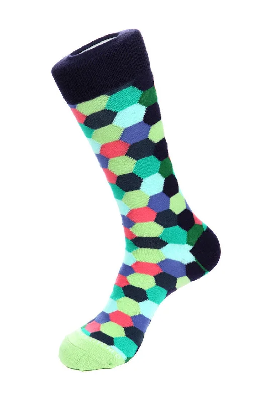 Colored Honeycomb Sock