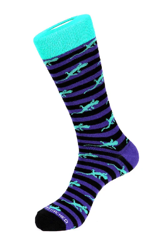 Striped Lizard Sock