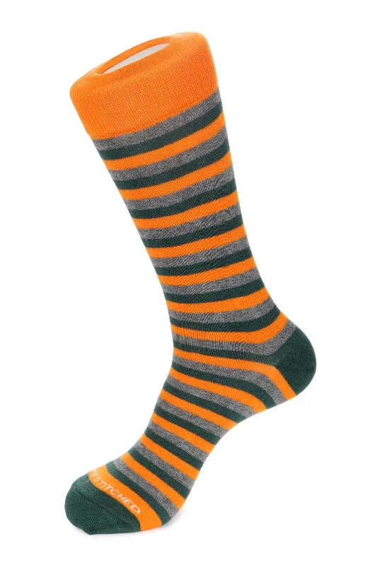 Orange Heather Grey Green