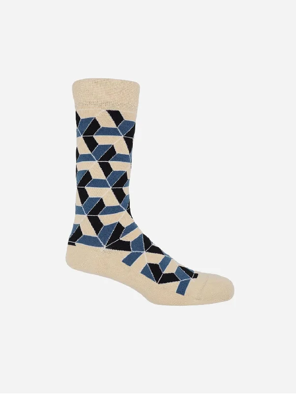 Vertex Men's Organic Cotton Socks | Beige