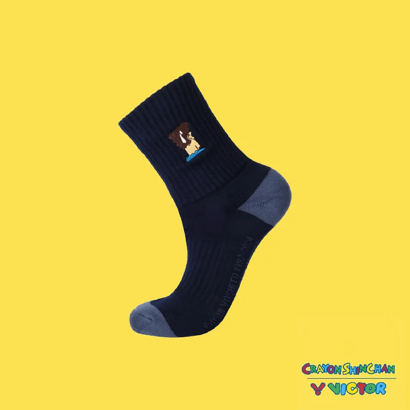 Victor x Crayon Shin Chan Men's Sports Socks SK-4505CS-B-L (Navy Blue)