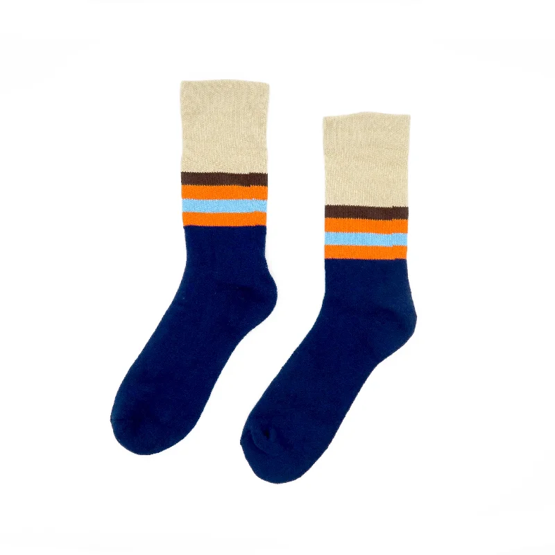 Vintage Stripe Socks - Beige