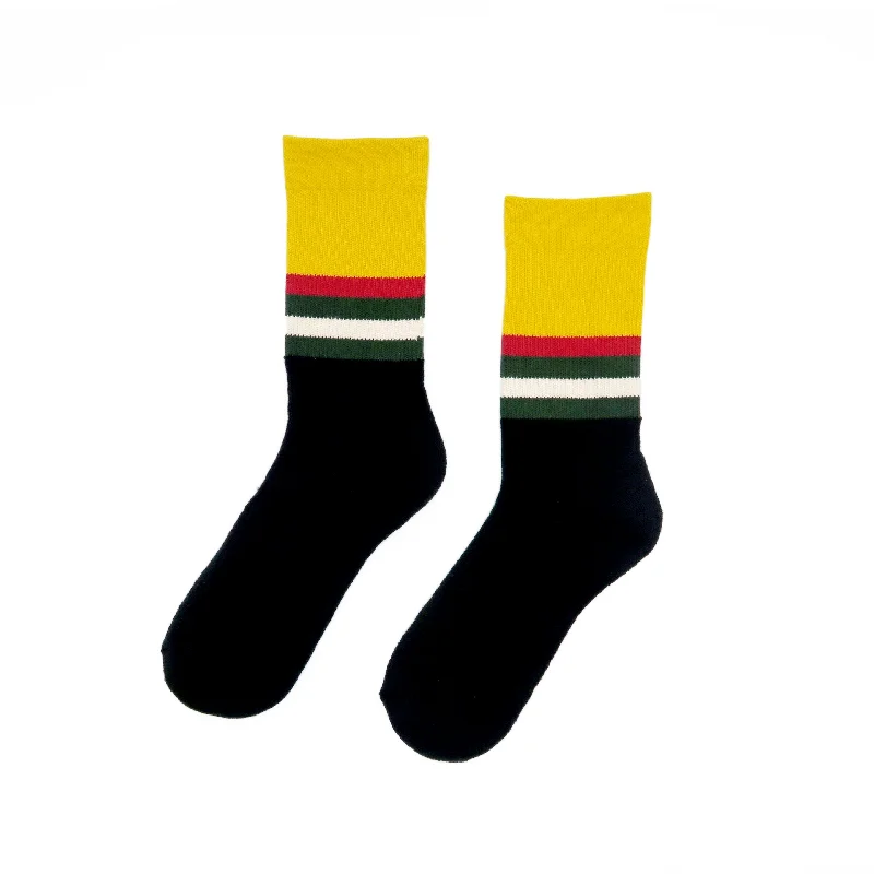 Vintage Stripe Socks - Yellow