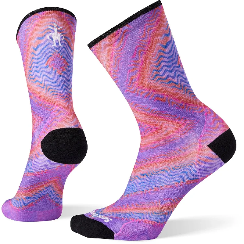 Women's PhD Run Ultra Light Print Crew Socks