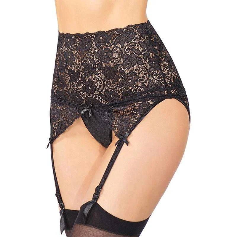 Women's Gothic Irregular Bowknot Lace Underwear