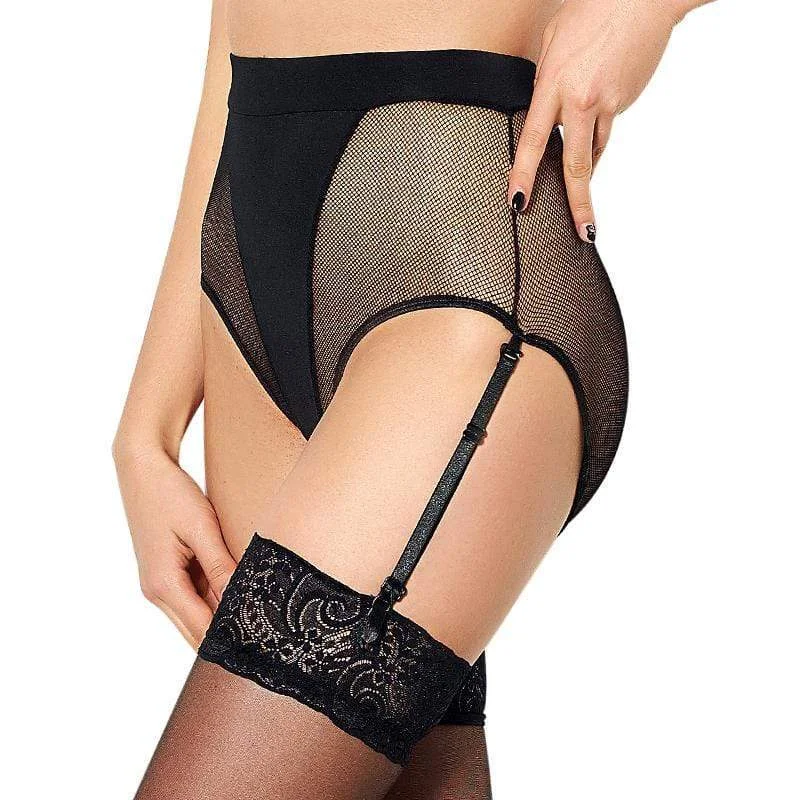 Women's Punk Mesh Splice Sheer Underwear